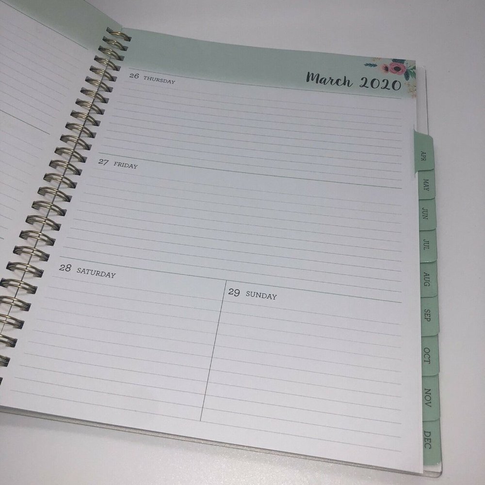 Blue Sky Jan-Dec 2020 Tab Planner Weekly Monthly C - Picture 4 of 8